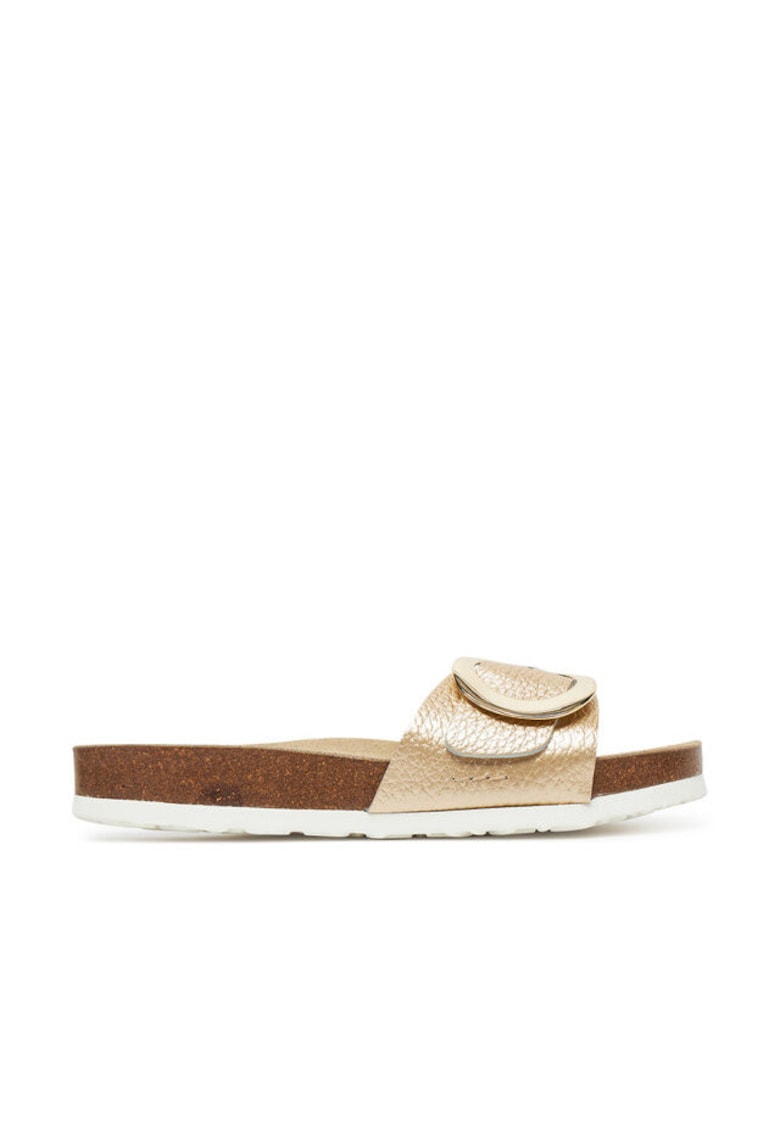 Slapi dama - 64314 - Piele naturala - Auriu - Auriu