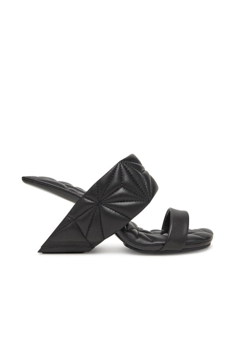 Slapi dama - 10005860188 - Piele naturala - Negru