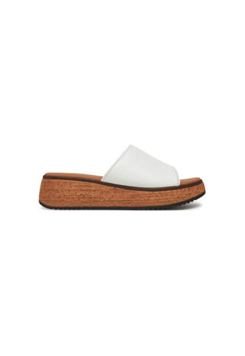 Slapi dama - 62.820.50 - Piele naturala - Alb