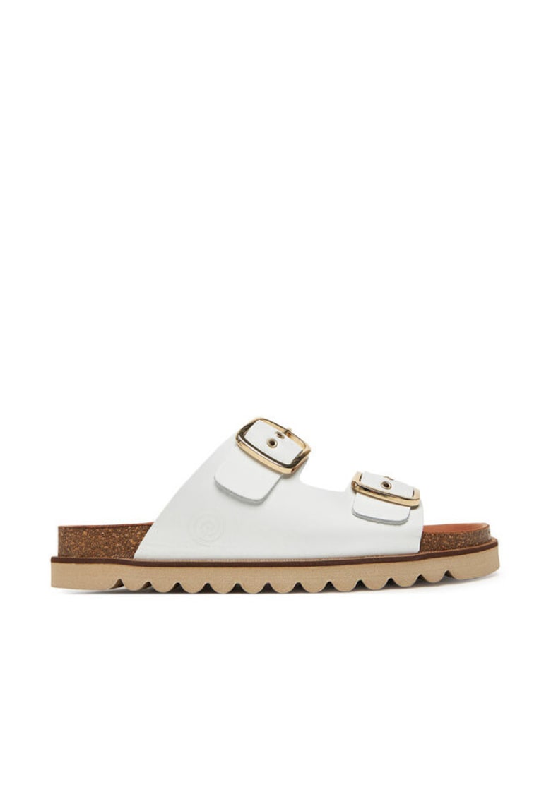 Slapi dama - 700680-03 - Piele naturala - Alb