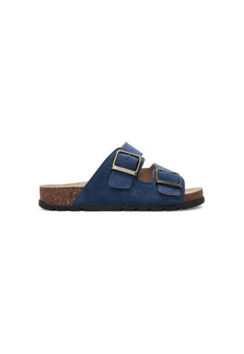 Slapi dama - RR267025 - Piele naturala - Albastru