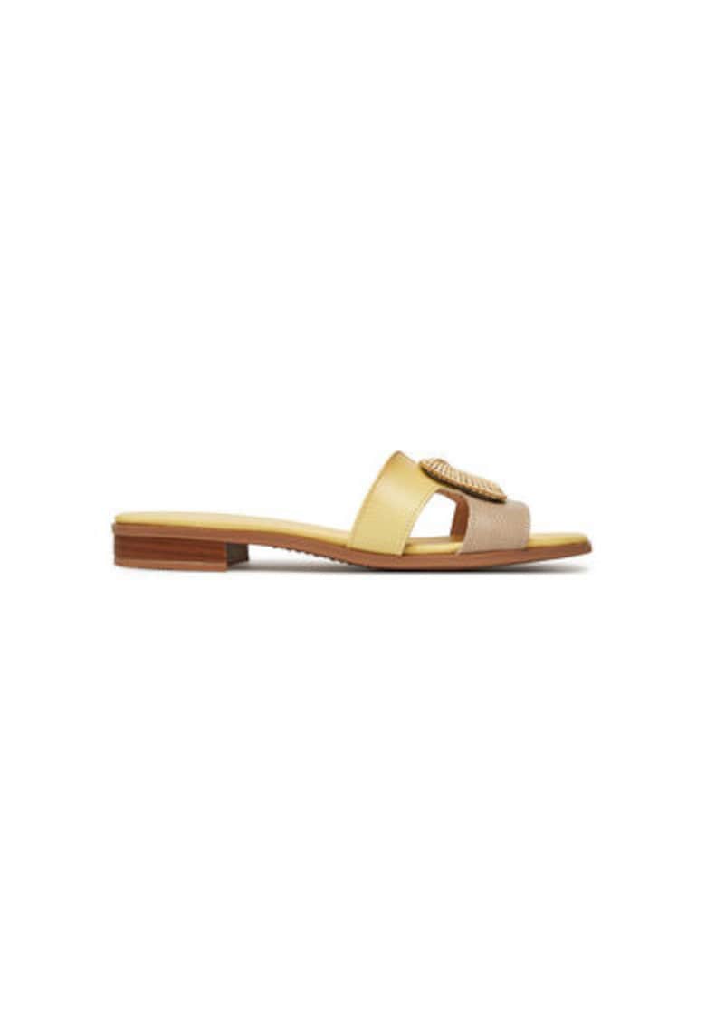 Slapi dama - HV253881 - Piele naturala - Maro - Maro
