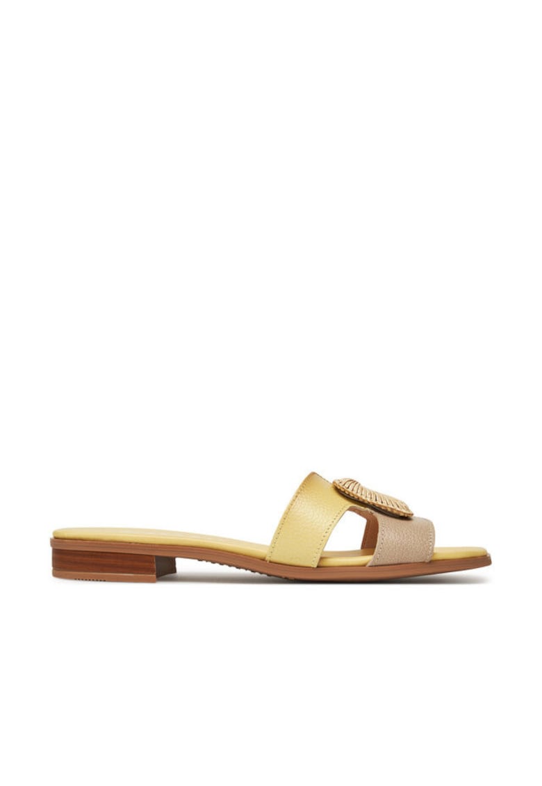 Slapi dama - HV253881 - Piele naturala - Maro - Maro