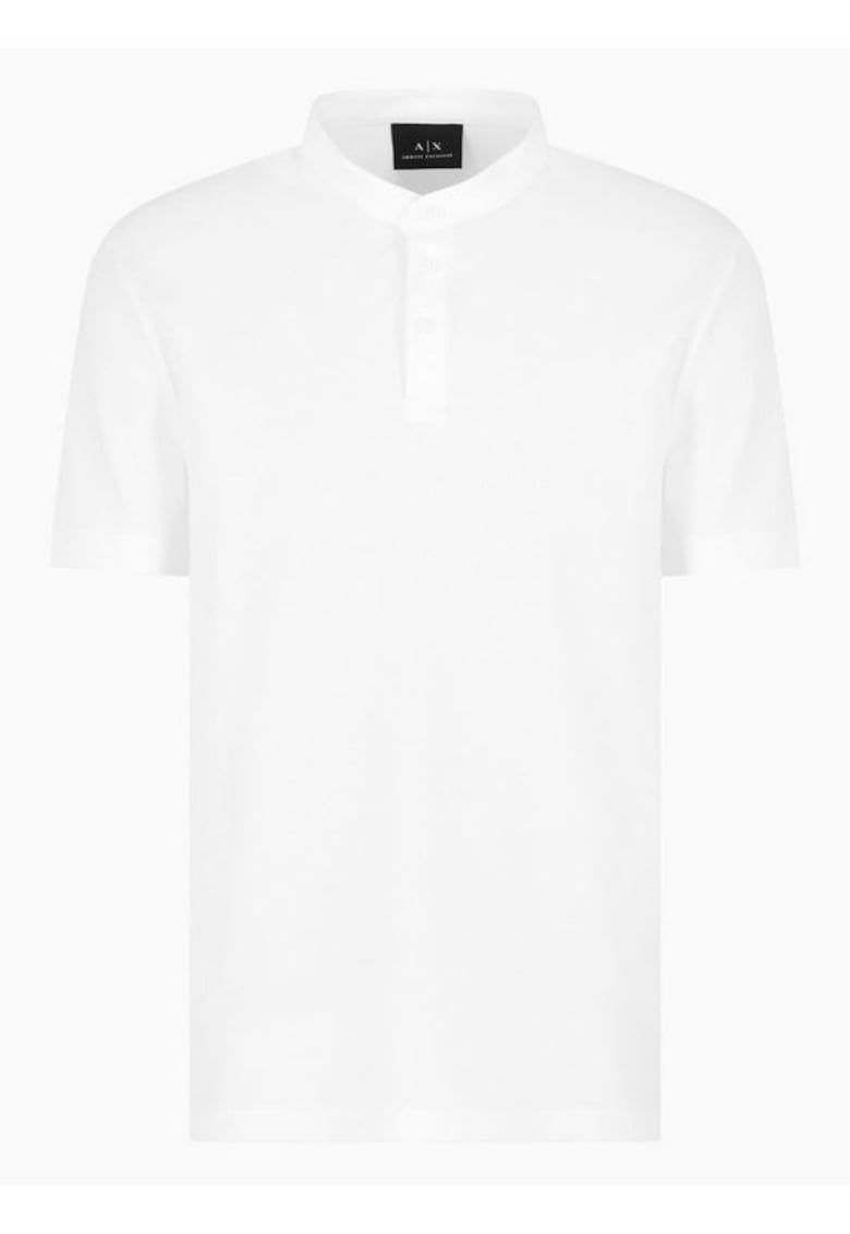 Armani Exchange Tricou Henley din bumbac