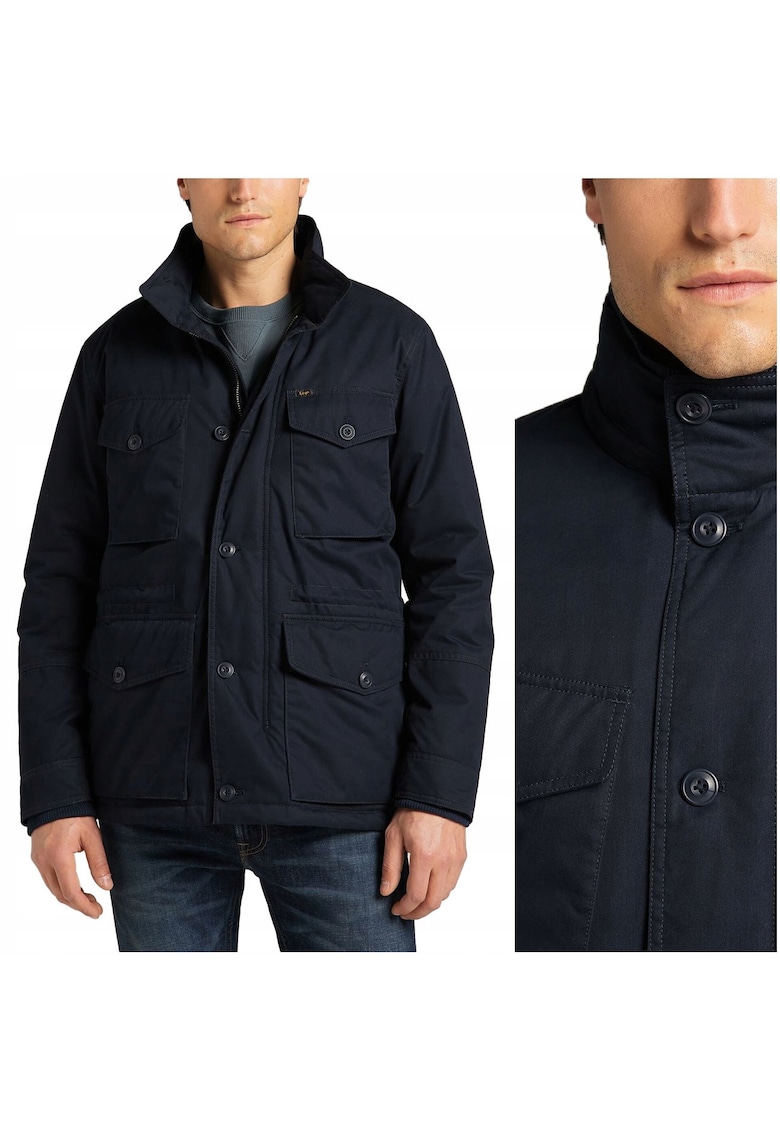 Jacheta De Iarna -  Winter Field Jkt - M INTL - Albastru - Croi Regular Fit - Inchidere Fermoar - Numar De Buzunare 4 - Compozitie Material 63% Bumbac - 37% Poliamida