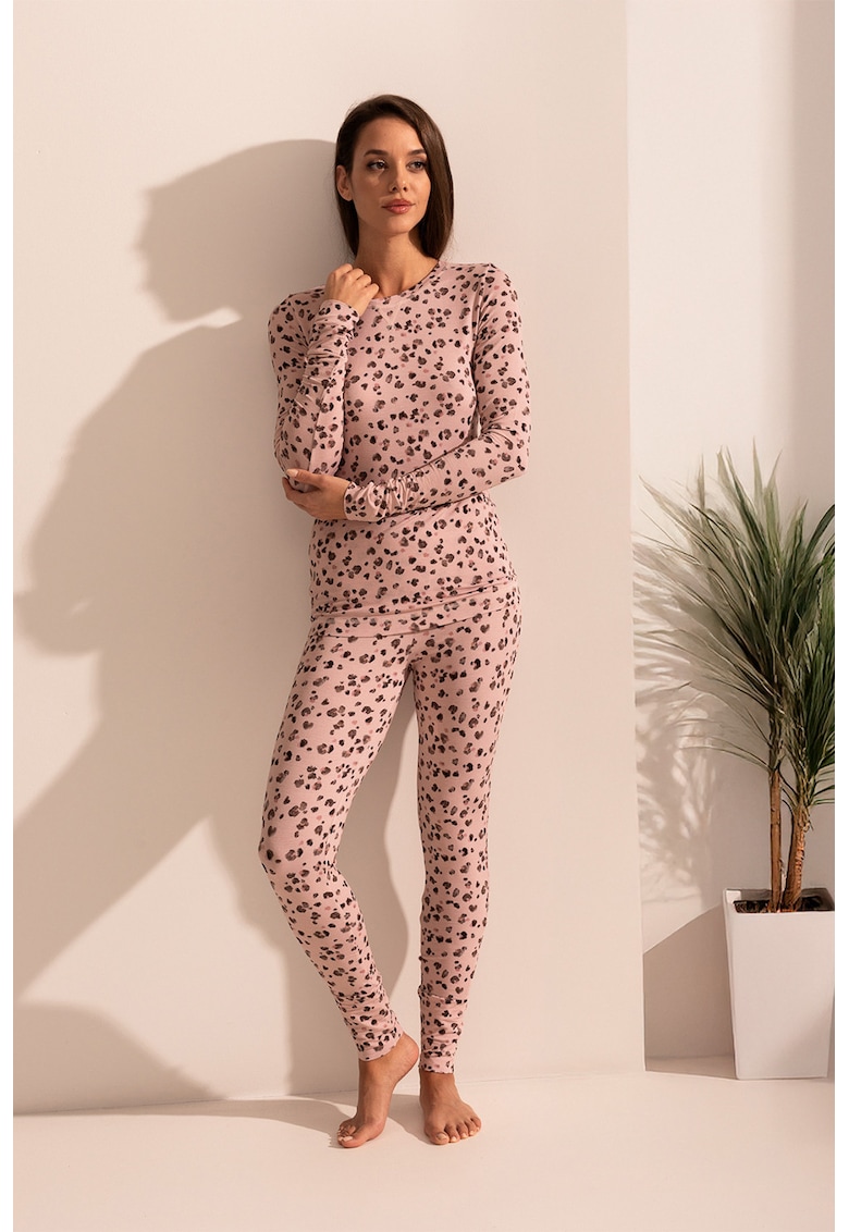 Bluza de pijama din amestec de modal si colanti Aria