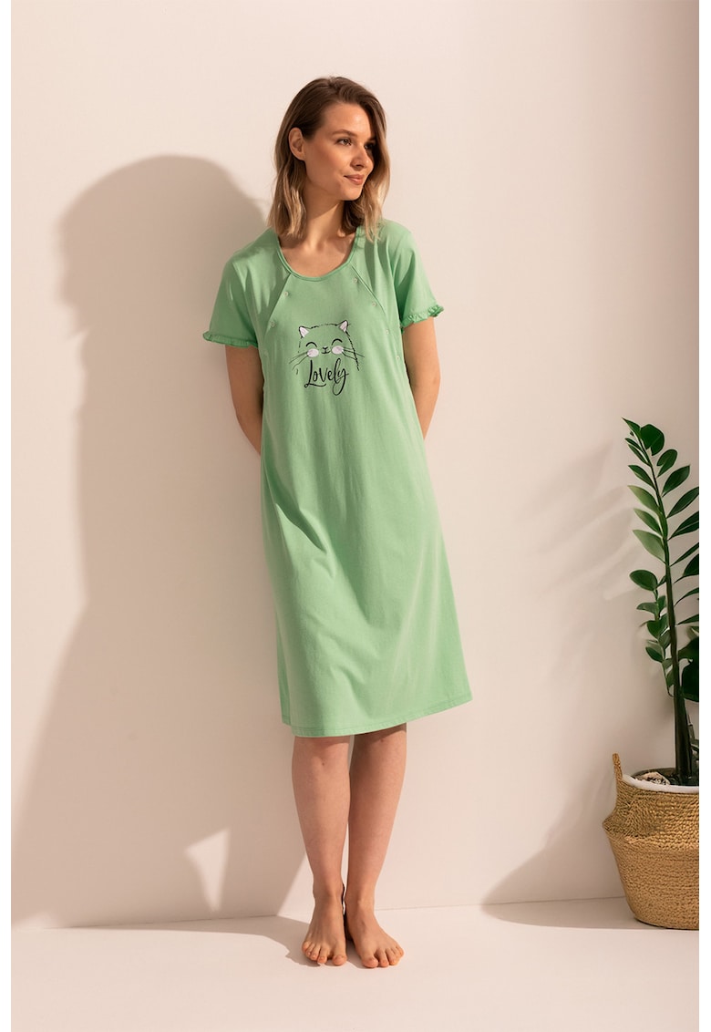 Camasa de alaptat din amestec de modal cu nasturi Bonnie