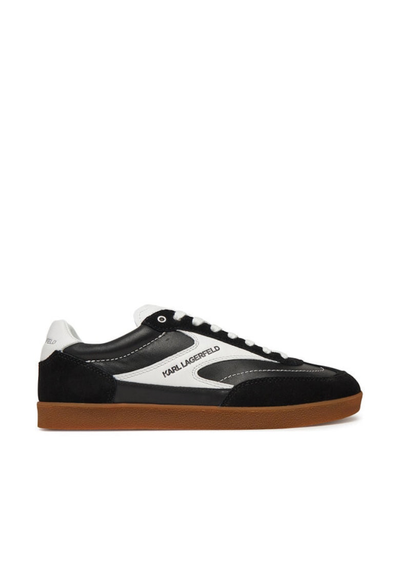 Pantofi sport barbati - KL53855 - Piele naturala - Negru