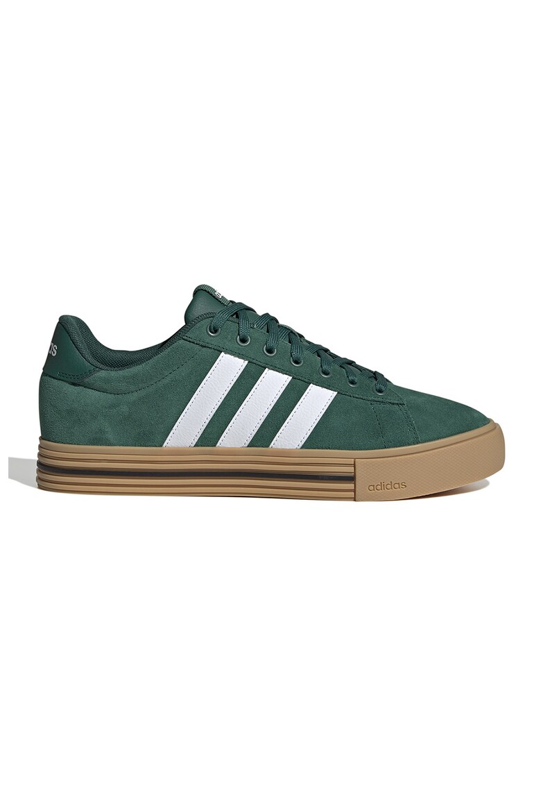 Pantofi sport low-cut Daily 4.0 de piele intoarsa - Alb/Verde