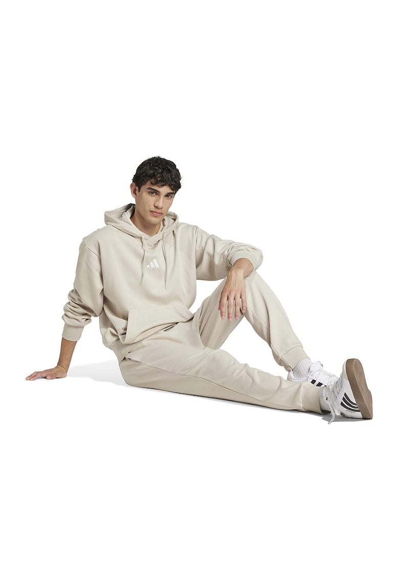 Pantaloni de trening cu snur in talie si croiala conica FeelCozy