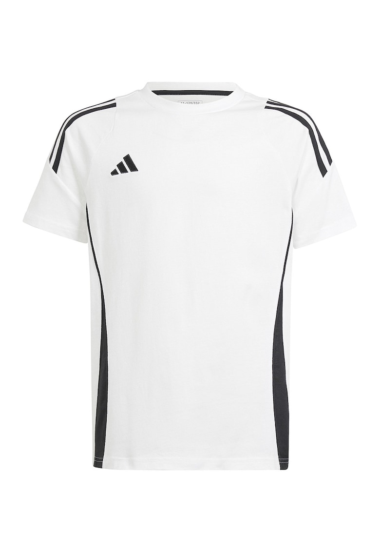 Tricou cu decolteu la baza gatului - pentru fotbal - Negru/Alb optic