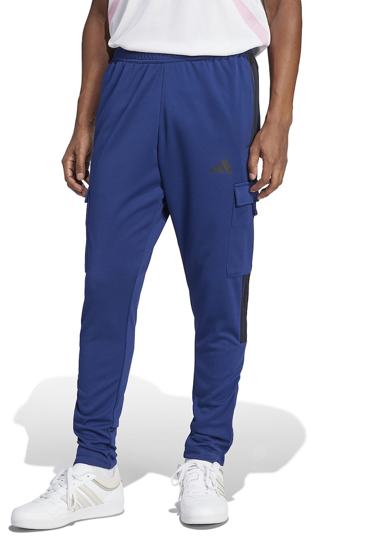 Pantaloni de trening jogger cu logo - Negru/Albastru inchis