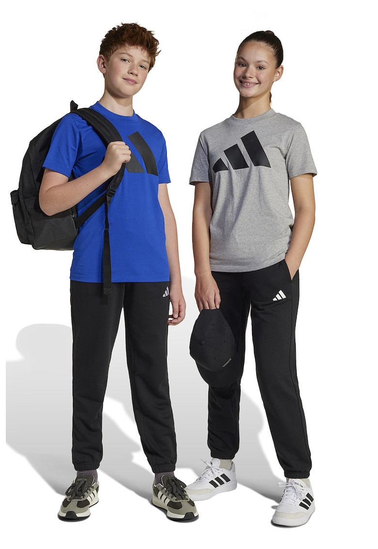 Pantaloni de trening din amestec de bumbac cu snur de ajustare