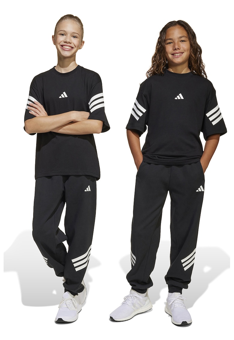 adidas Performance - Pantaloni de trening cu logo si snur
