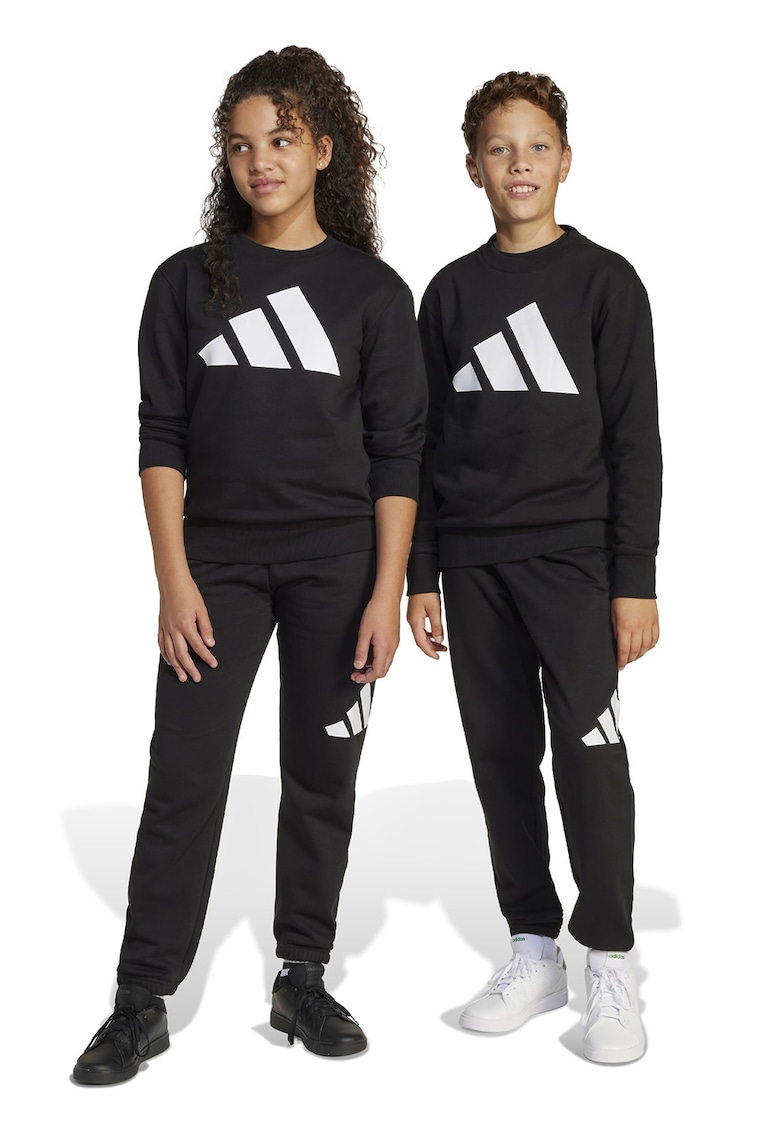 Trening cu imprimeu logo - Alb/Negru