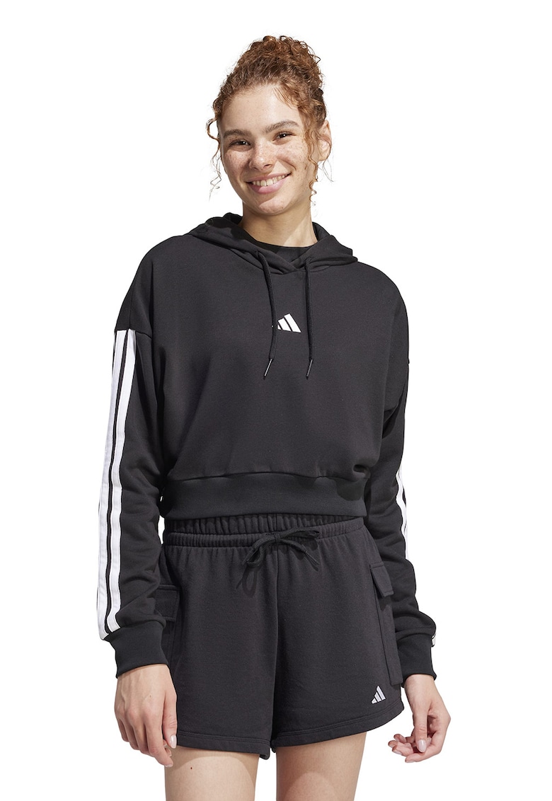 Hanorac crop cu logo