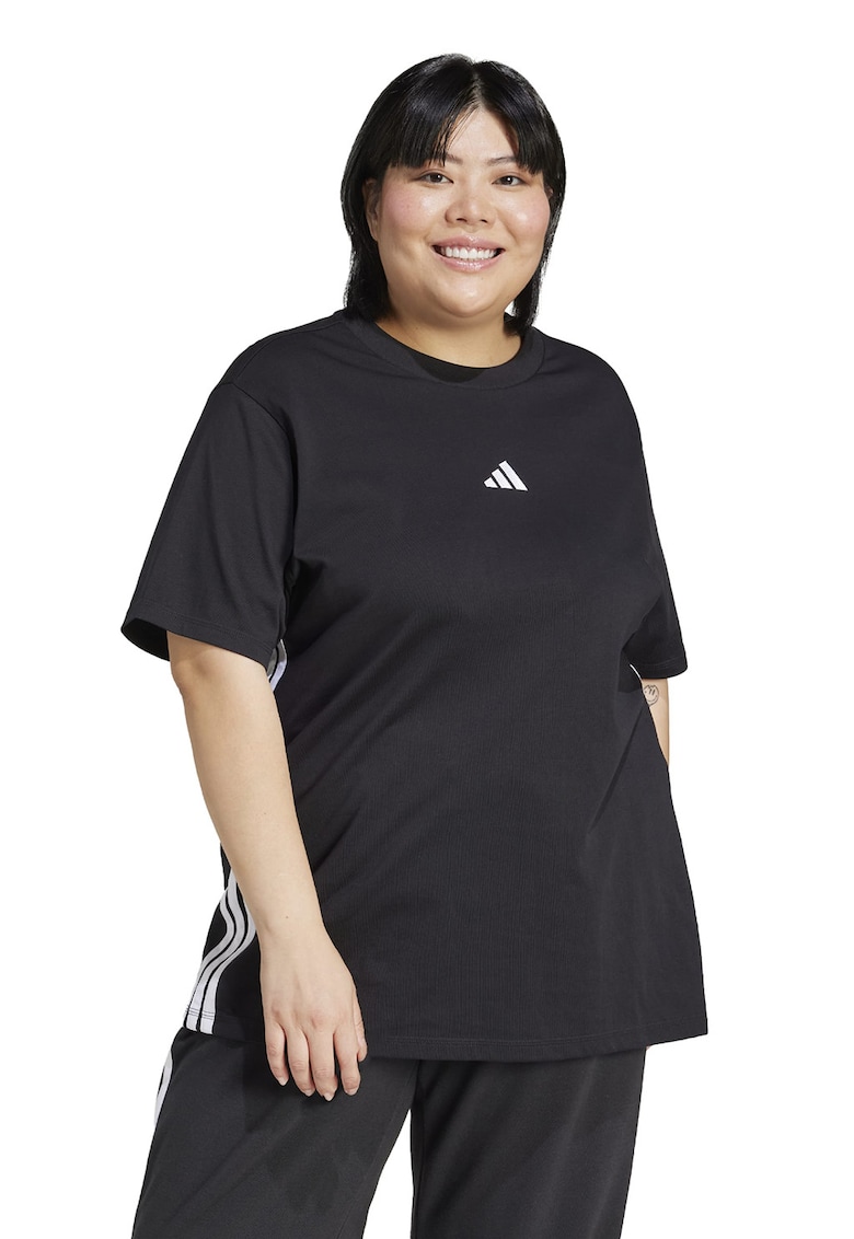 Tricou cu imprimeu logo - Alb/Negru