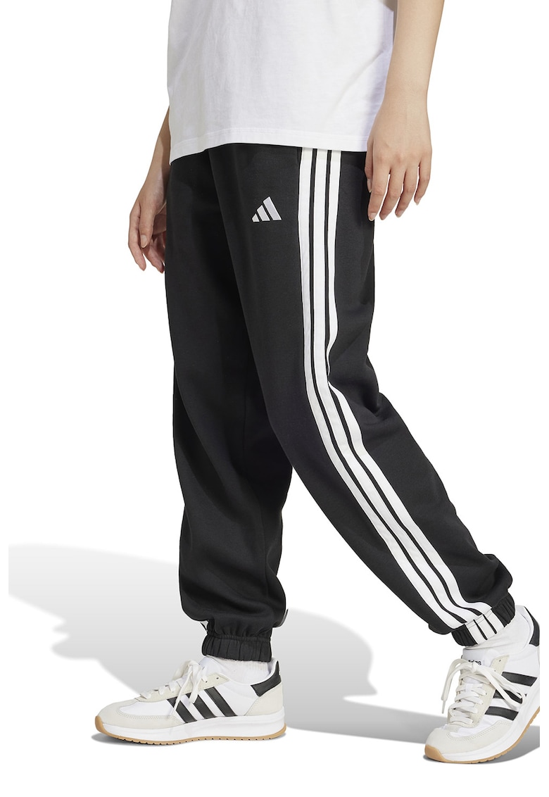 Pantaloni de trening cu talie inalta si snur de ajustare in talie