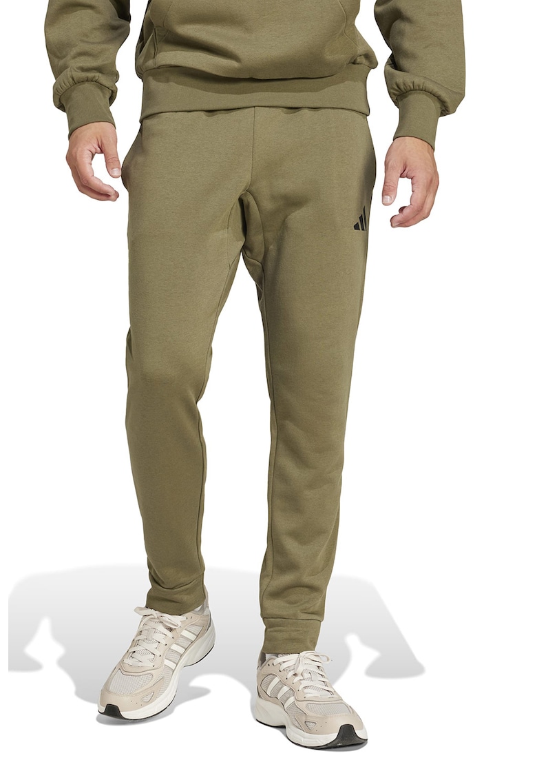 Pantaloni de trening cu snur in talie si croiala conica FeelCozy