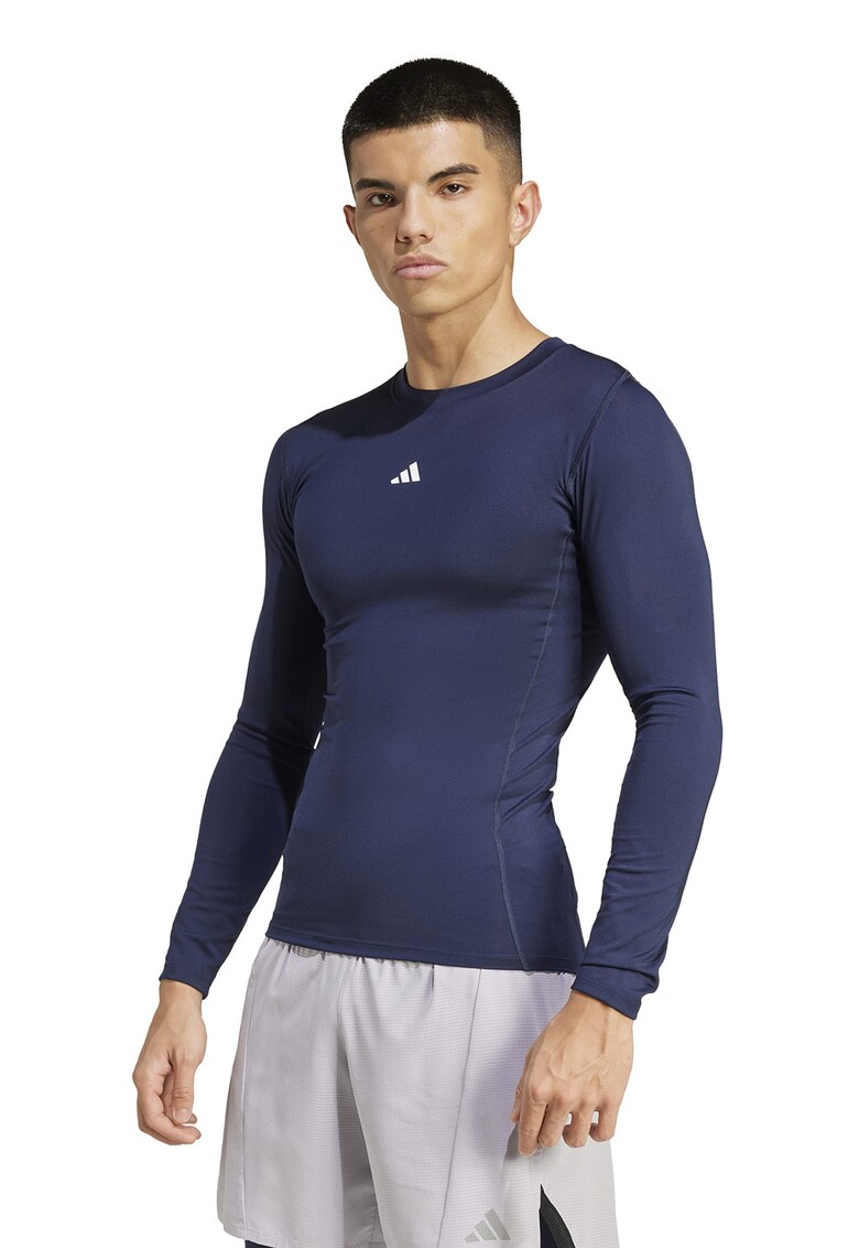 Bluza slim fit pentru antrenament - Alb/Bleumarin