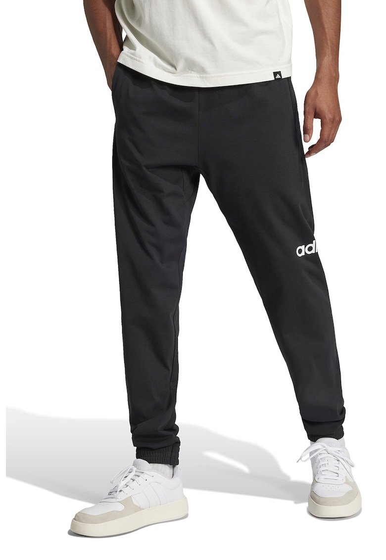 Pantaloni de trening cu logo si snur ajustabil