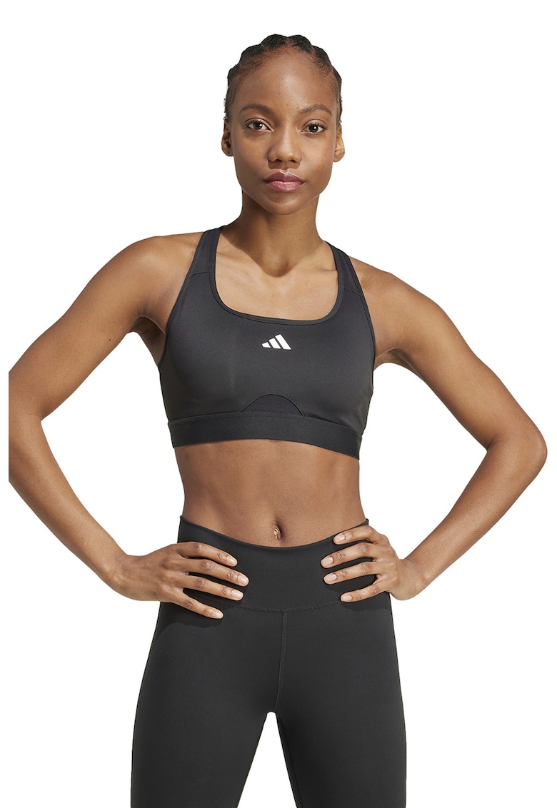 Bustiera cu banda logo si burete pentru fitness