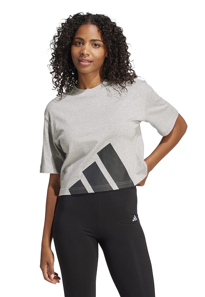 Tricou boyfriend crop lejer