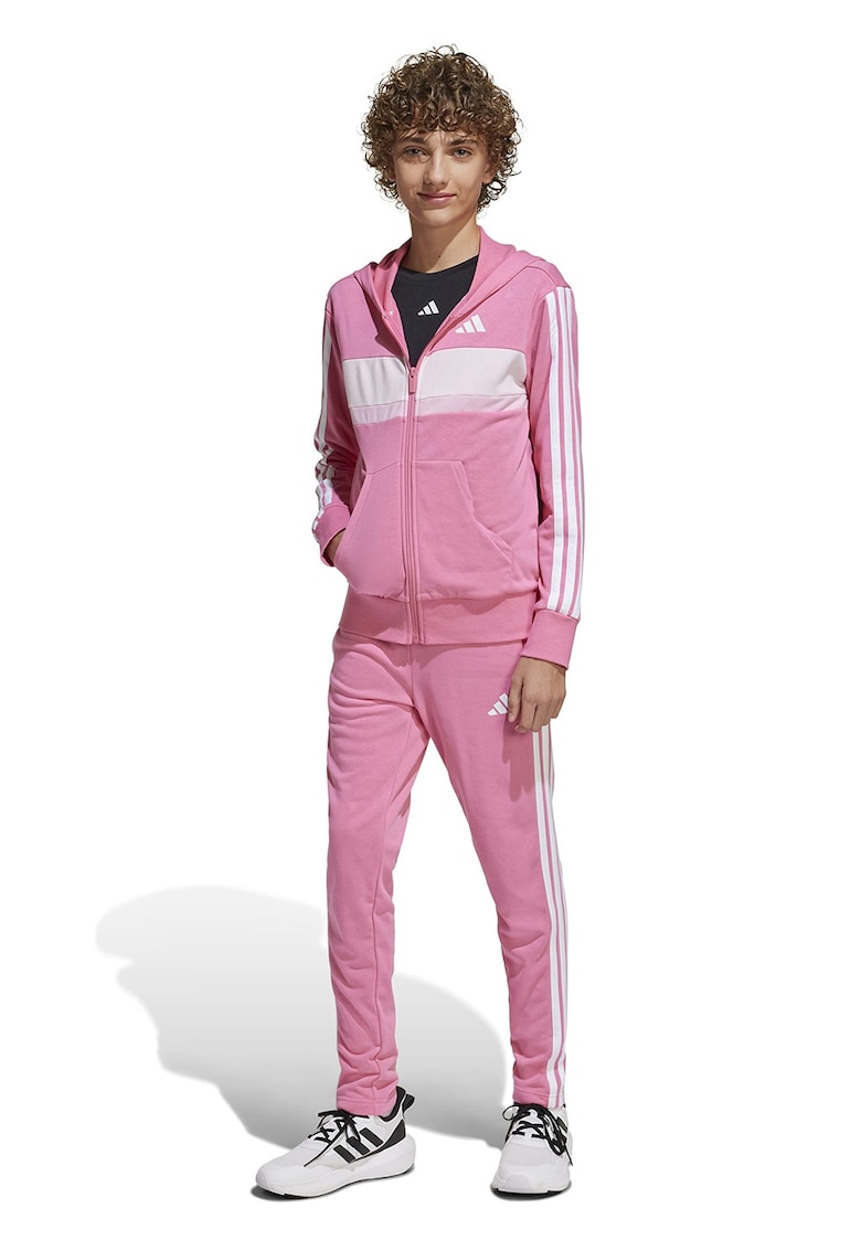 Trening cu logo - Roz pastel/Alb optic