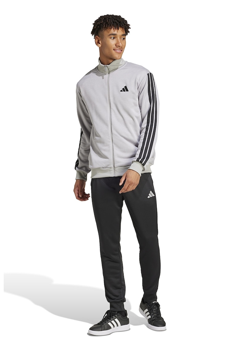 Trening slim fit cu logo - Gri deschis/Negru stins