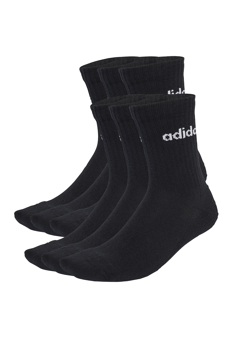 Set de sosete din amestec de bumbac cu logo - 6 perechi