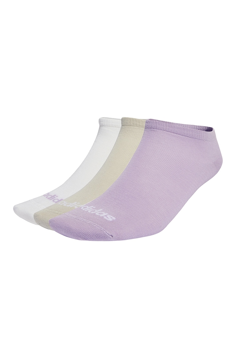 Set de sosete scurte unisex cu imprimeu logo - 3 perechi Set de sosete scurte unisex cu imprimeu logo - 3 perechi