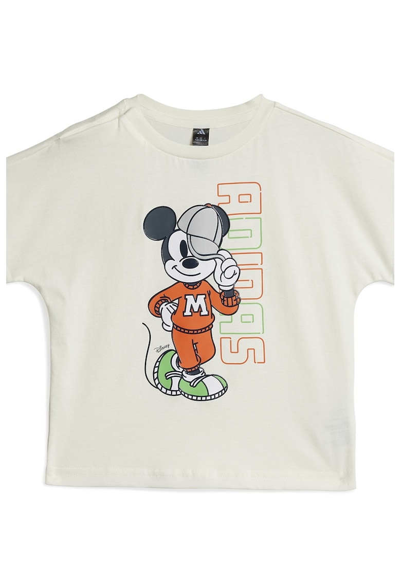 Tricou de bumbac cu logo si imprimeu grafic Tricou de bumbac cu logo si imprimeu grafic