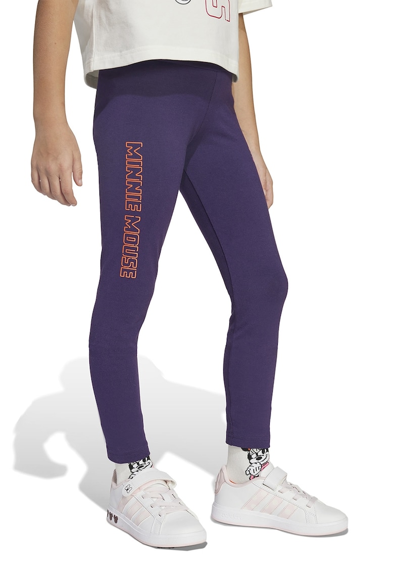 Colanti din amestec de bumbac cu imprimeu text Colanti din amestec de bumbac cu imprimeu text