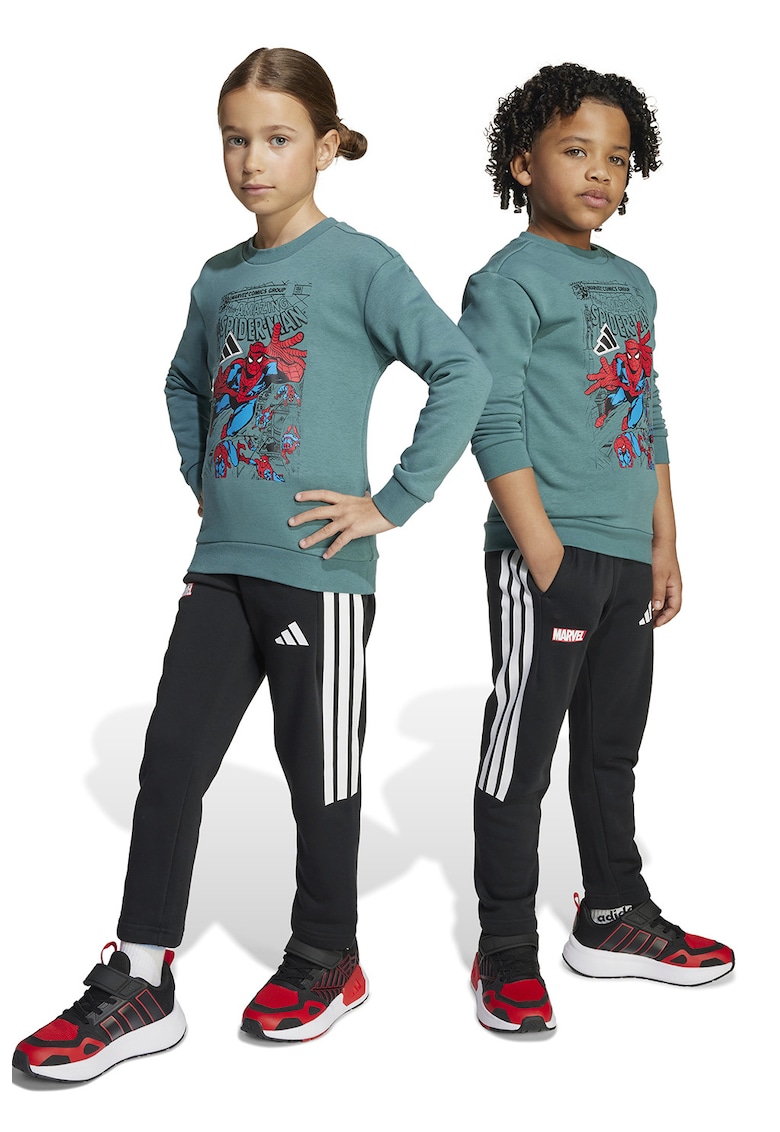 Trening cu imprimeu cu Spider-Man - Negru stins/Gri cenusiu