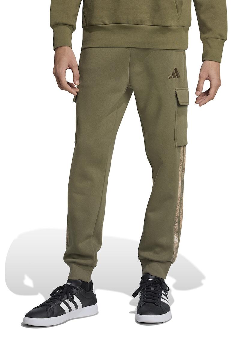 Pantaloni de trening cargo cu talie ajustabila