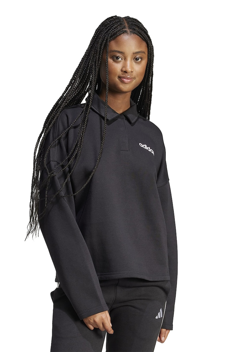 Bluza de trening cu logo si guler clasic