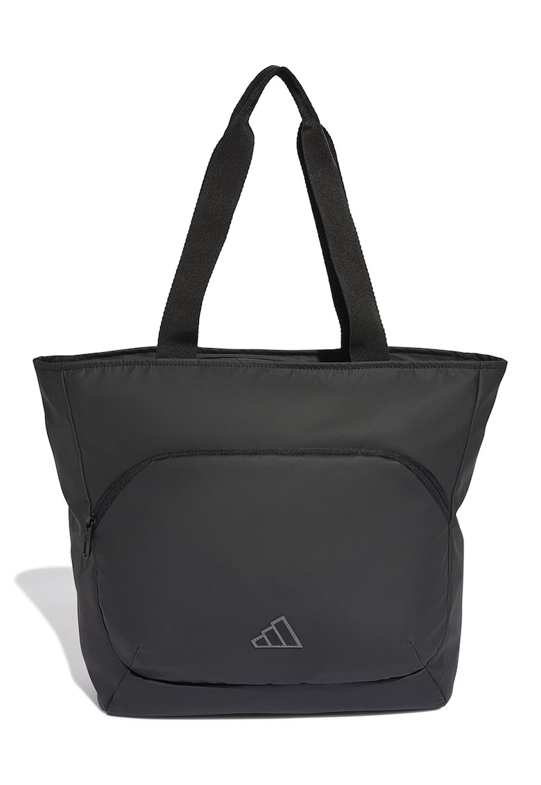 Geanta tote cu aplicatie cu model monograma