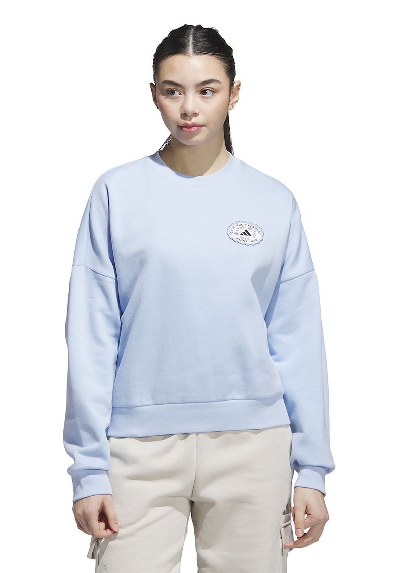 Bluza de trening lejera cu imprimeu logo pe partea din spate