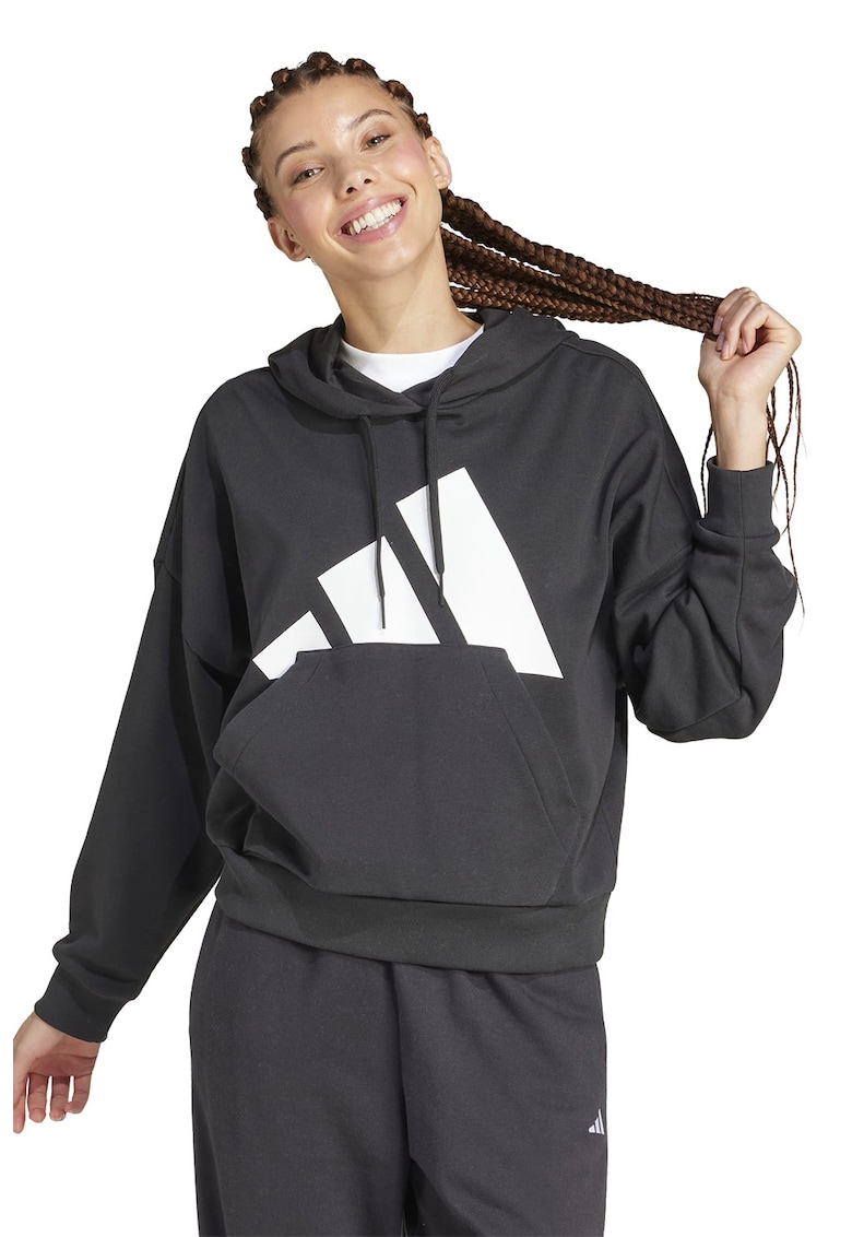 Hanorac cu logo supradimensionat