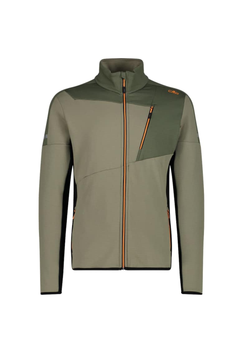 Fleece barbati 34E4107 Kaki/Portocaliu