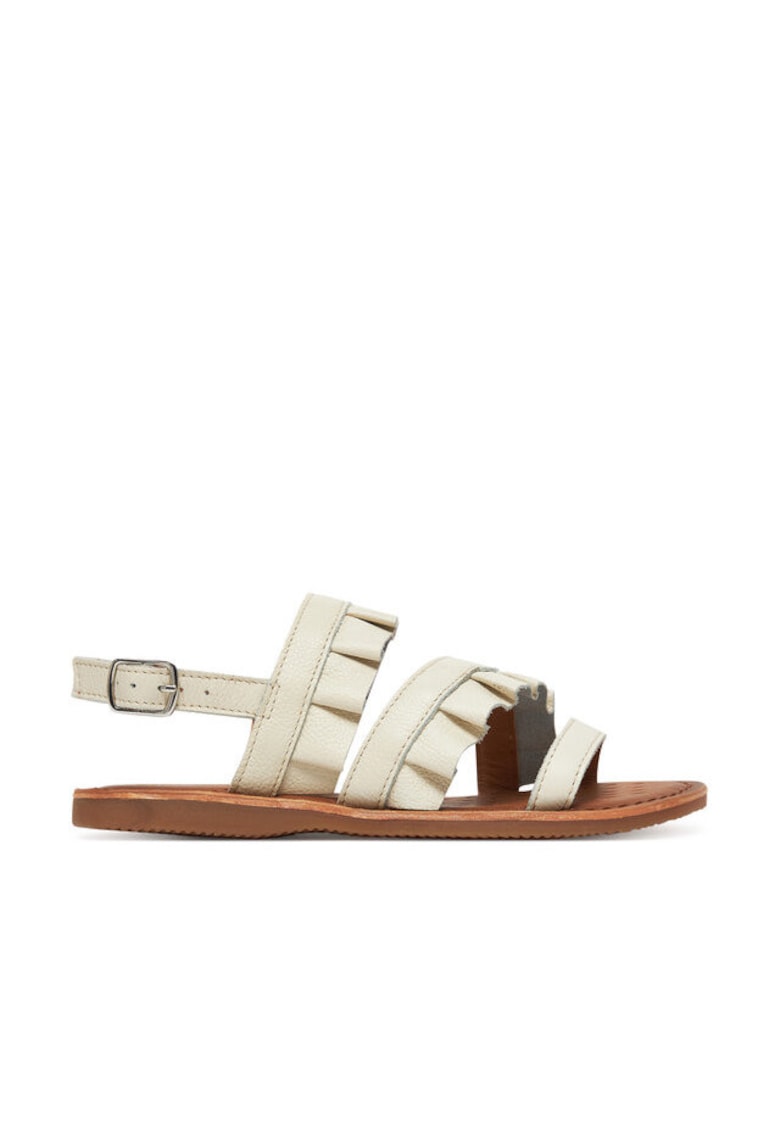Sandale dama - J55BSB-00085 - Piele naturala - 35 EU - Alb
