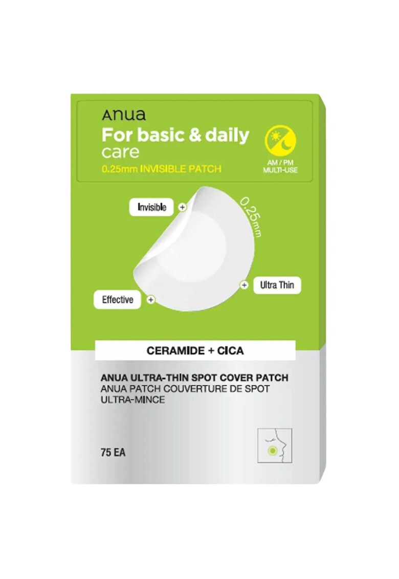 Plasturi subtiri pentru eruptii cutanate cu ceramide si centella asiatica - 75 bucati