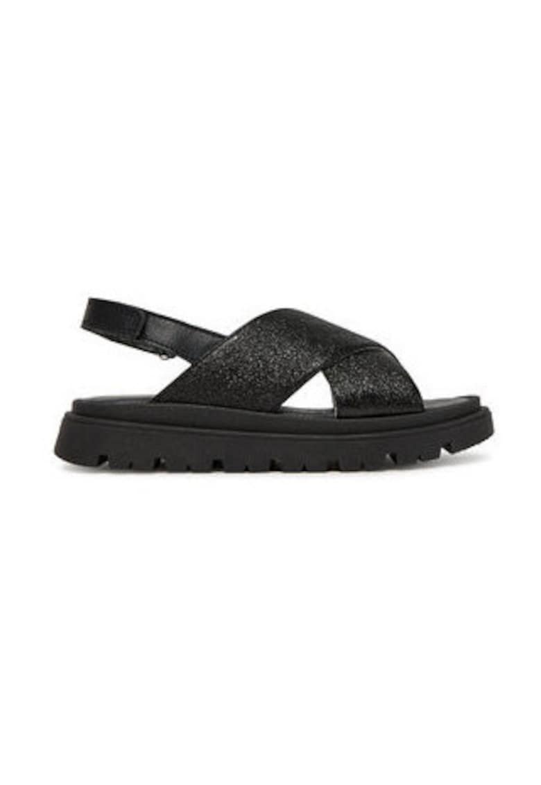 Sandale copii - piele naturala - negru -