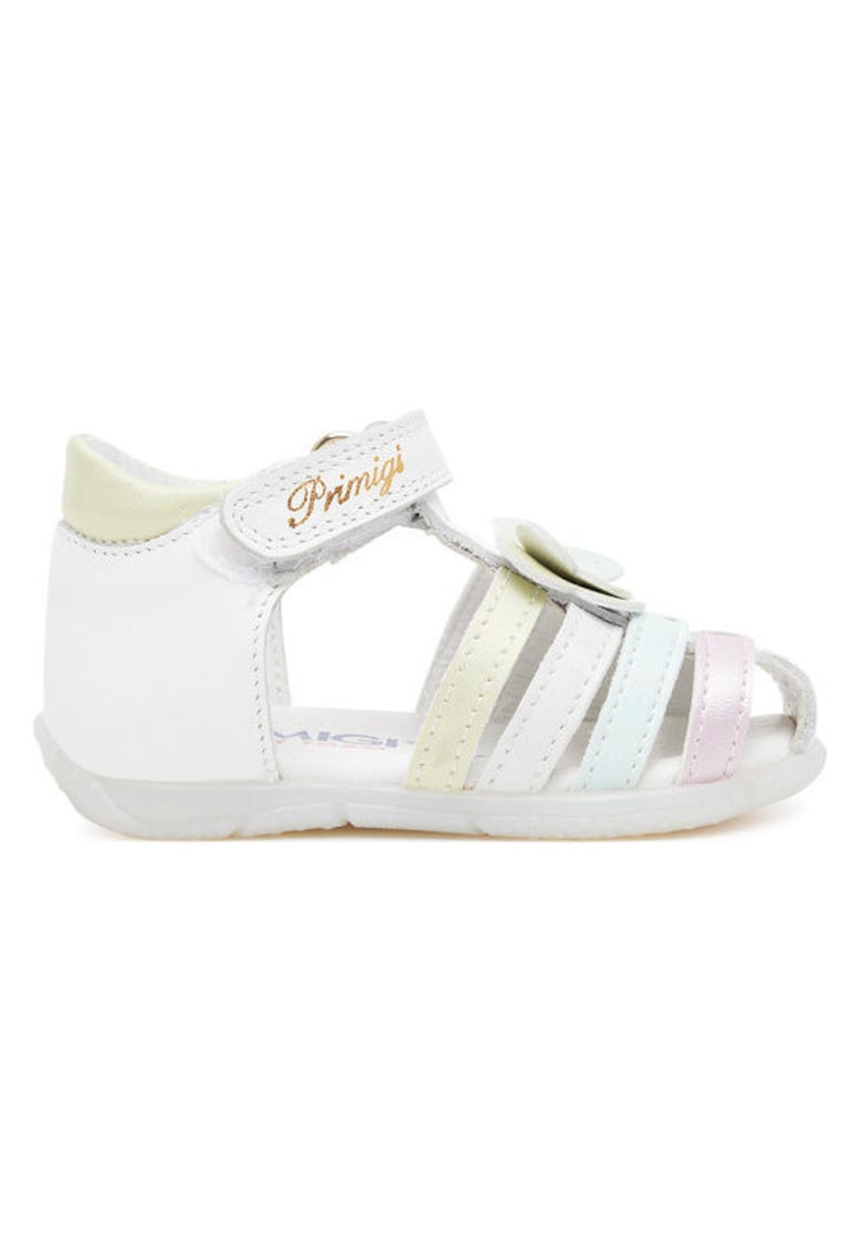Sandale copii Bianco/Lime/Acq - piele naturala - alb -