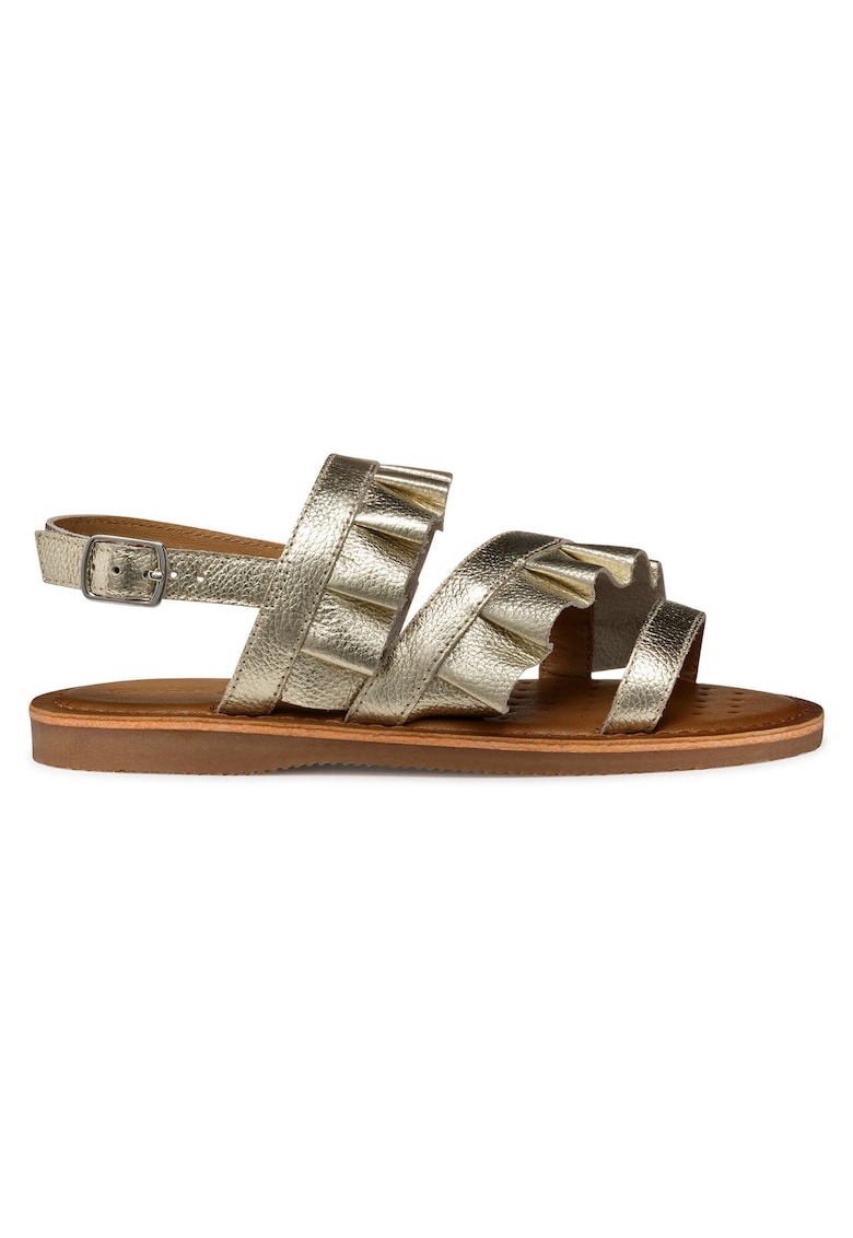 Sandale copii piele naturala - Auriu