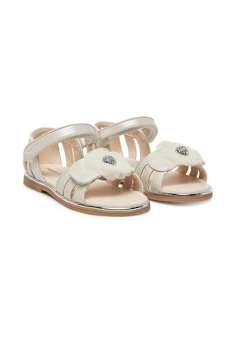 Sandale fete - 43625 - Piele ecologica - Ecru - Ecru