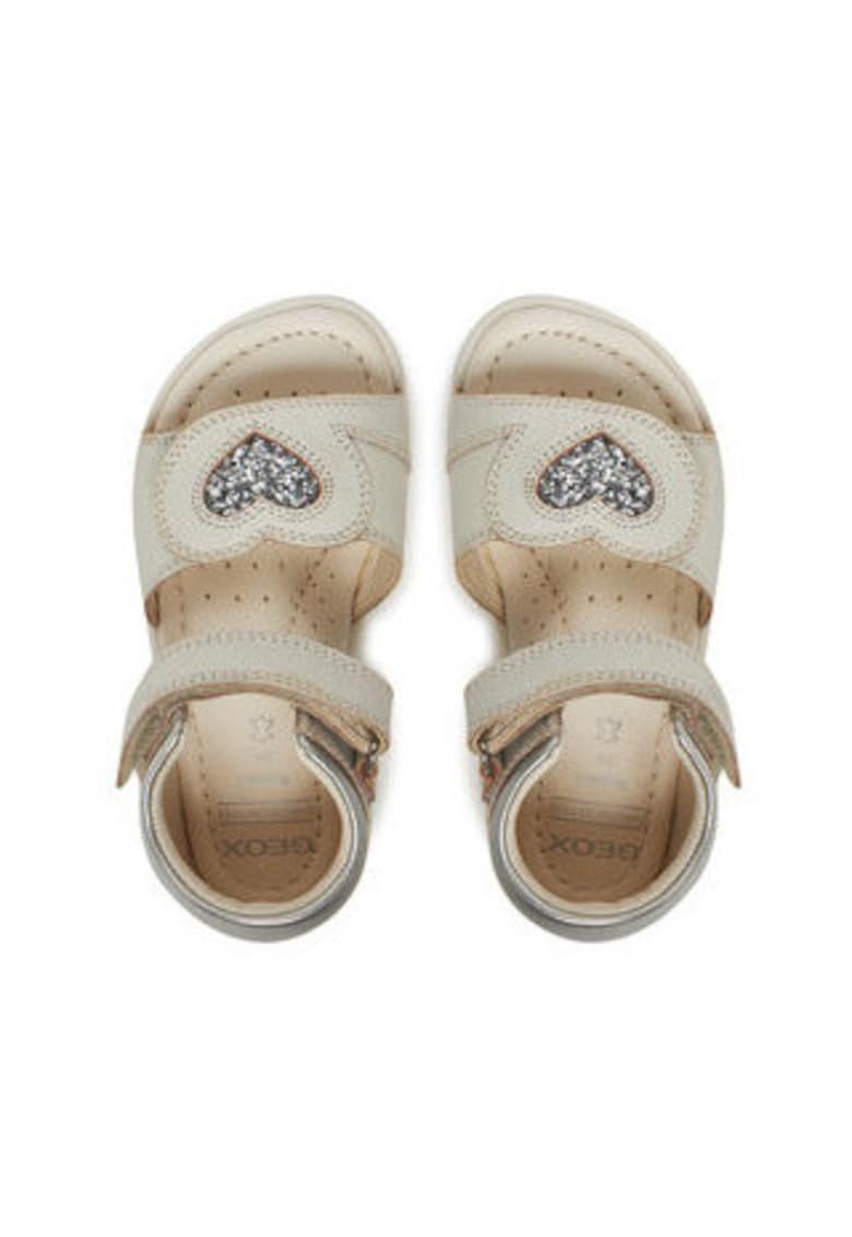 Sandale fete - B5521B-085NF - Piele naturala - Alb - Alb