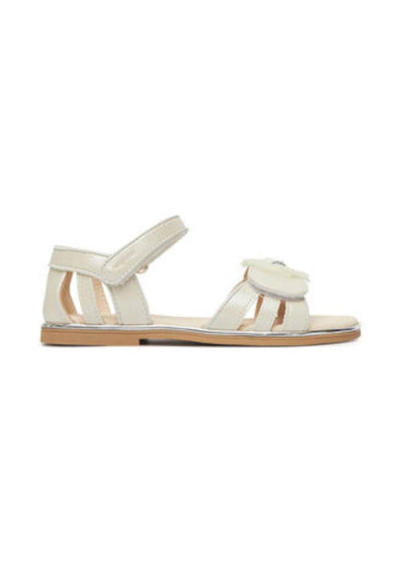 Sandale fete - 45625 - Piele ecologica - Ecru - Alb