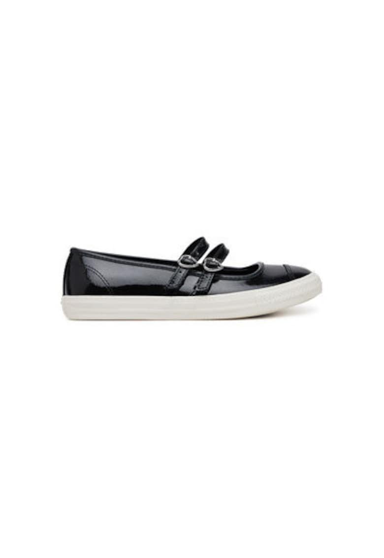 Balerini A13654C - Piele naturala - Negru - Negru