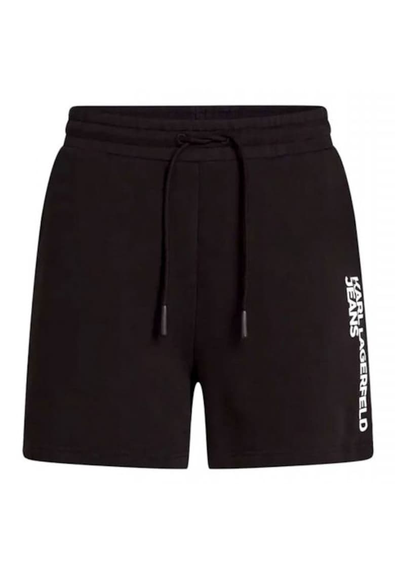 Pantaloni scurti sport barbati A2M10166 - Bumbac - Negru - Negru
